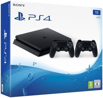 PlayStation 4 slim 1 ter. 2 джойстика,  в отличном состоянии с играми