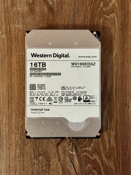 Western Digital 16TB – Хелиев HDD за NAS / Сървър / PC / Enterprise