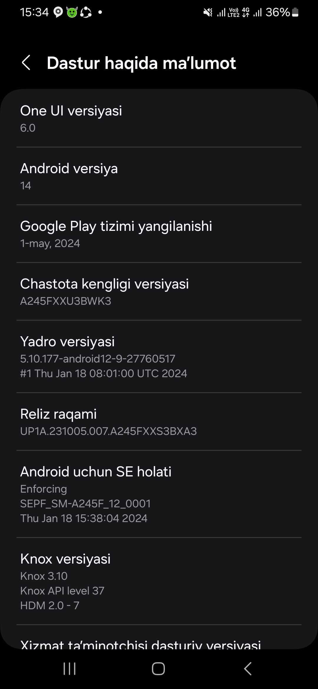 Samsung a24 holati 3oylik telefon