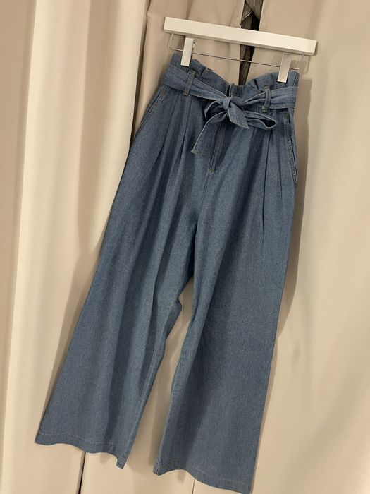 Широки дънки Зара с коланче