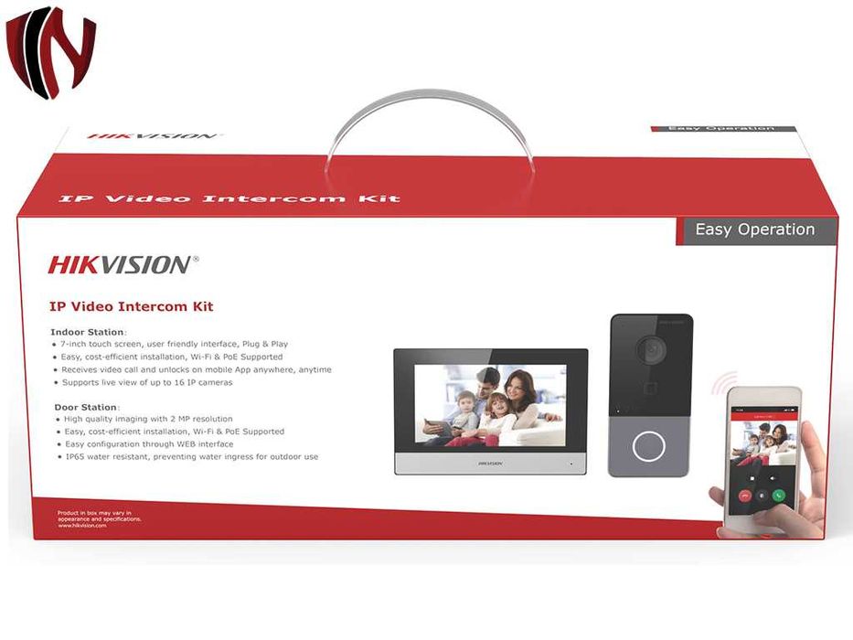 DS-KIS603-P(B) Комплект с 2 Mpx Камера и Контрол на Достъп