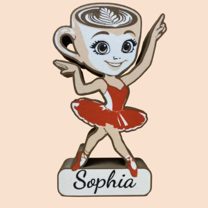 Lightbox Balerina Capucina lampă decorativă LED personalizată cadou