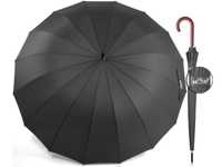 Umbrela Mare de Lux, Rezistenta la Vant si Automata 120cm, Negru