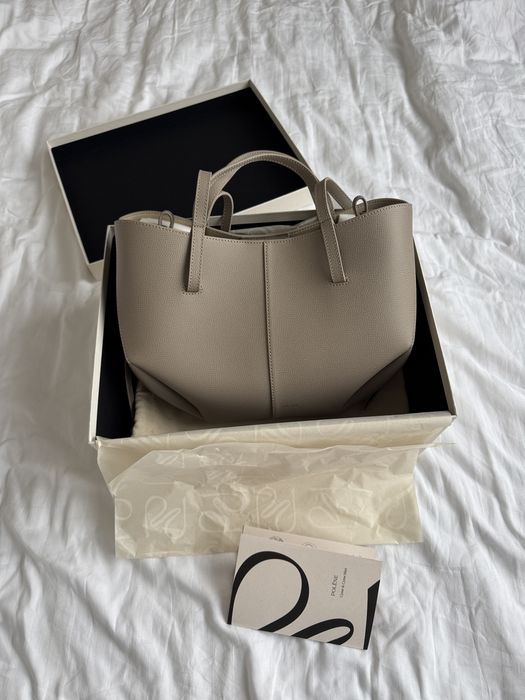 Оригинална чанта Polene Cyme Mini Taupe