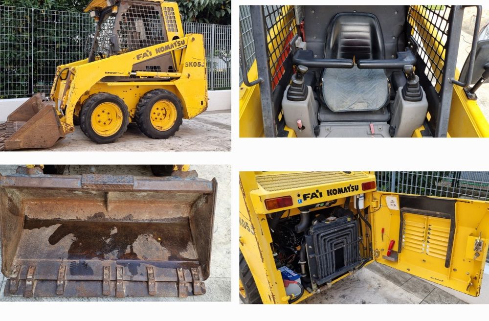 Miniîncarcător KOMATSU SK05J 1750h ORIGINALE  mini încărcător