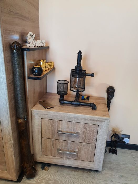 veioza/lampa steampunk, stil industrial, fitinguri fonta, handmade