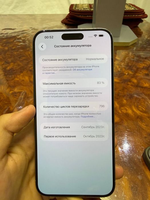 Iphone 15 pro max 83% Sim