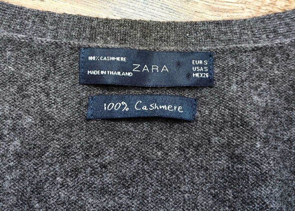 ZARA 100% Кашмирена дамска жилетка размер S