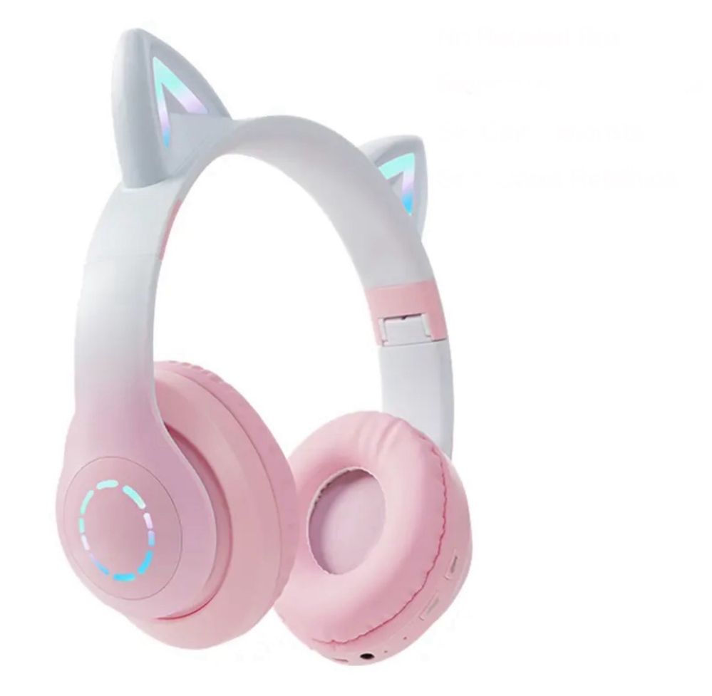 Детски слушалки коте модел 2024/Bluethoot headphones cat 2024
