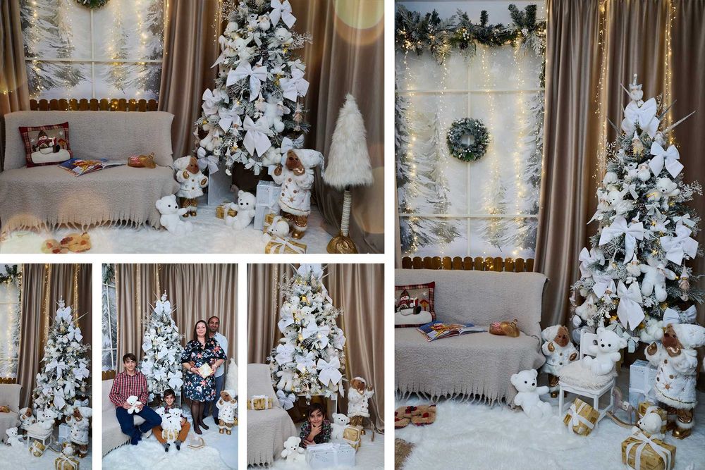 Sedinte foto de Craciun. Studio profesional cu 6 decoruri de poveste