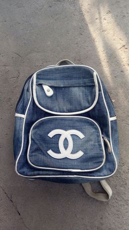 Рюкзак портфель ранец сумка для школьников, джинсовая