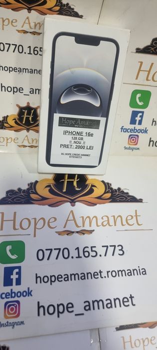 Hope Amanet P6 iphone 16e NOU !!