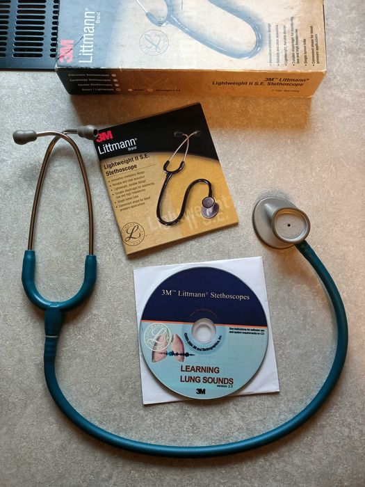 Stetoscop 3M Littmann Lightweight II S.E., culoare Caribbean Blue
