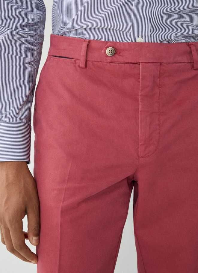 Pantaloni slim fit de lux XL chino premium Hackett London NOI bumbac