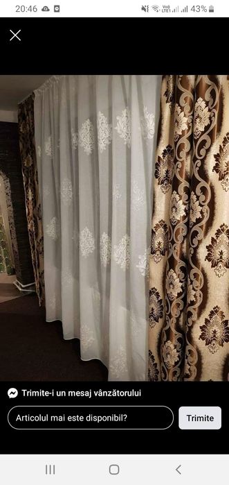 Set perdea draperii