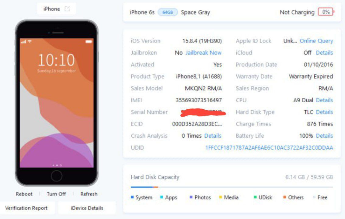 iPhone 6S ideal ayb yoq