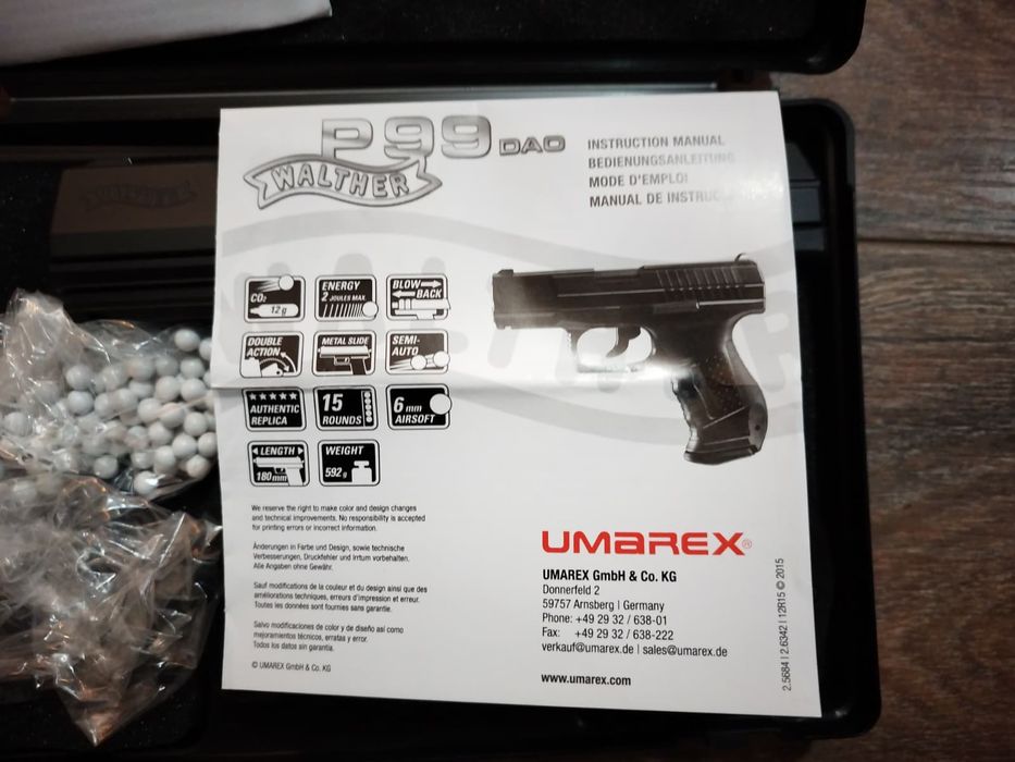 Pistol nou Air Soft Umarex + cutie transport