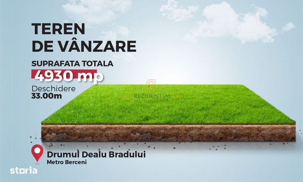 Teren intravilan 4930 mp,ideal constructii rezidentiale,Bd.Metalurgiei