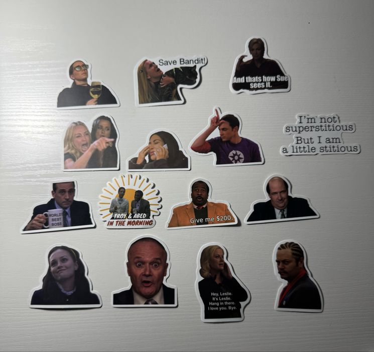 Мемные стикеры наклейки