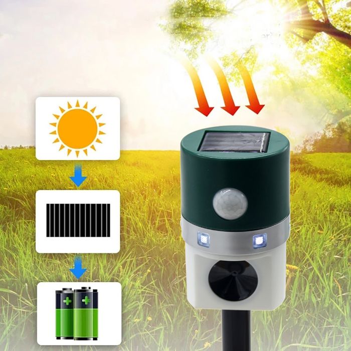 Dispozitiv Solar cu Ultrasunete Pisici / Păsări / Rozătoare / Șerpi