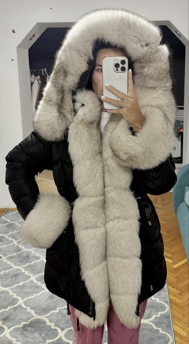 Geaca din blana si piele naturala