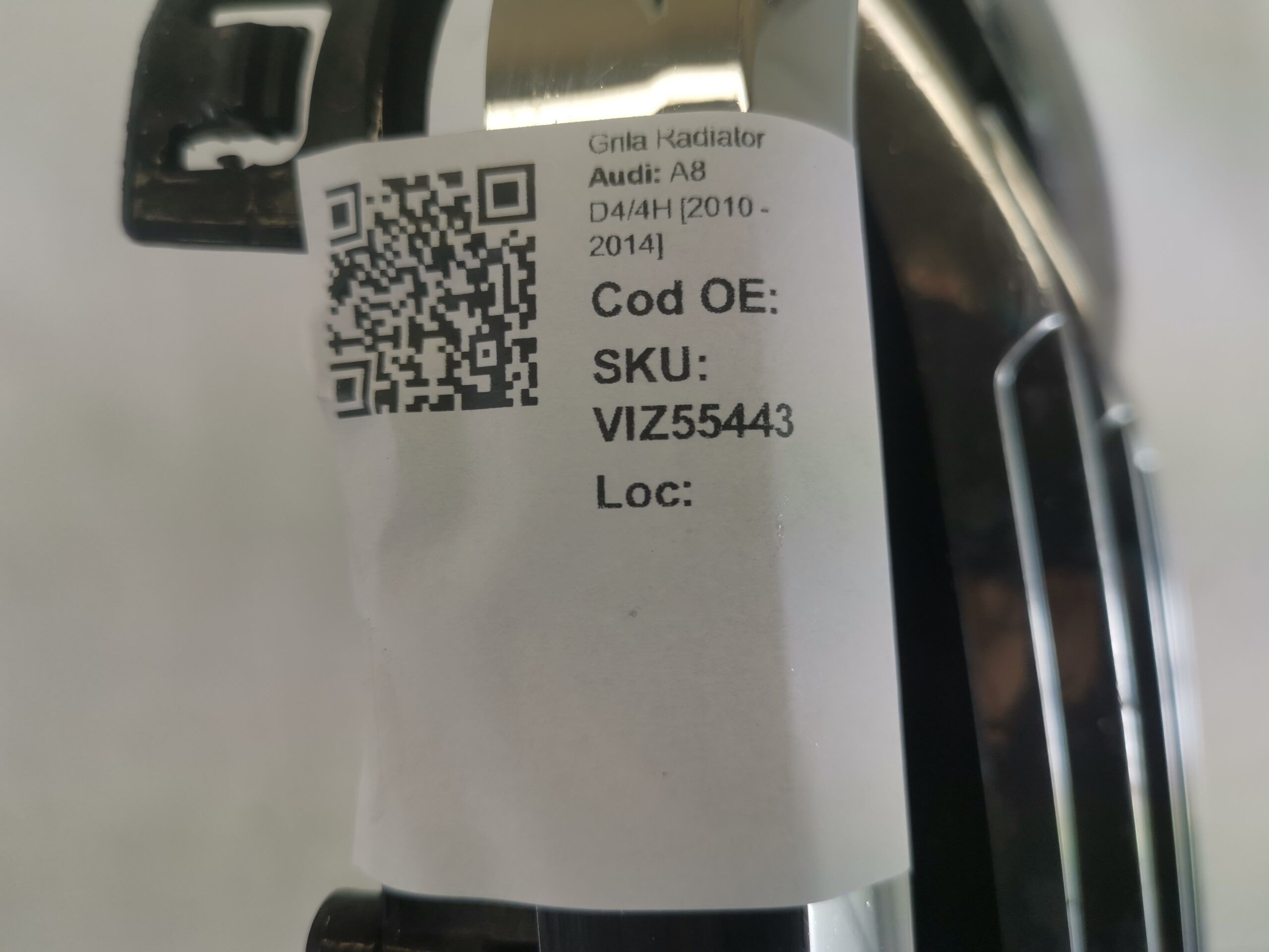 Решетка на радиатора Ауди А8 / Audi A8 D4/4H Оригинална