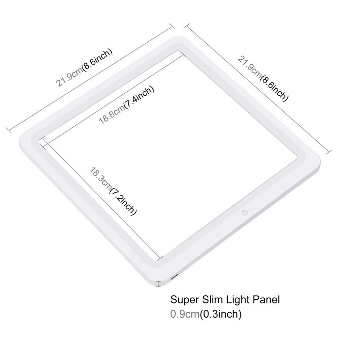 Panou LED 22cm Puluz pentru fotografie de produs, fundal LED cort foto