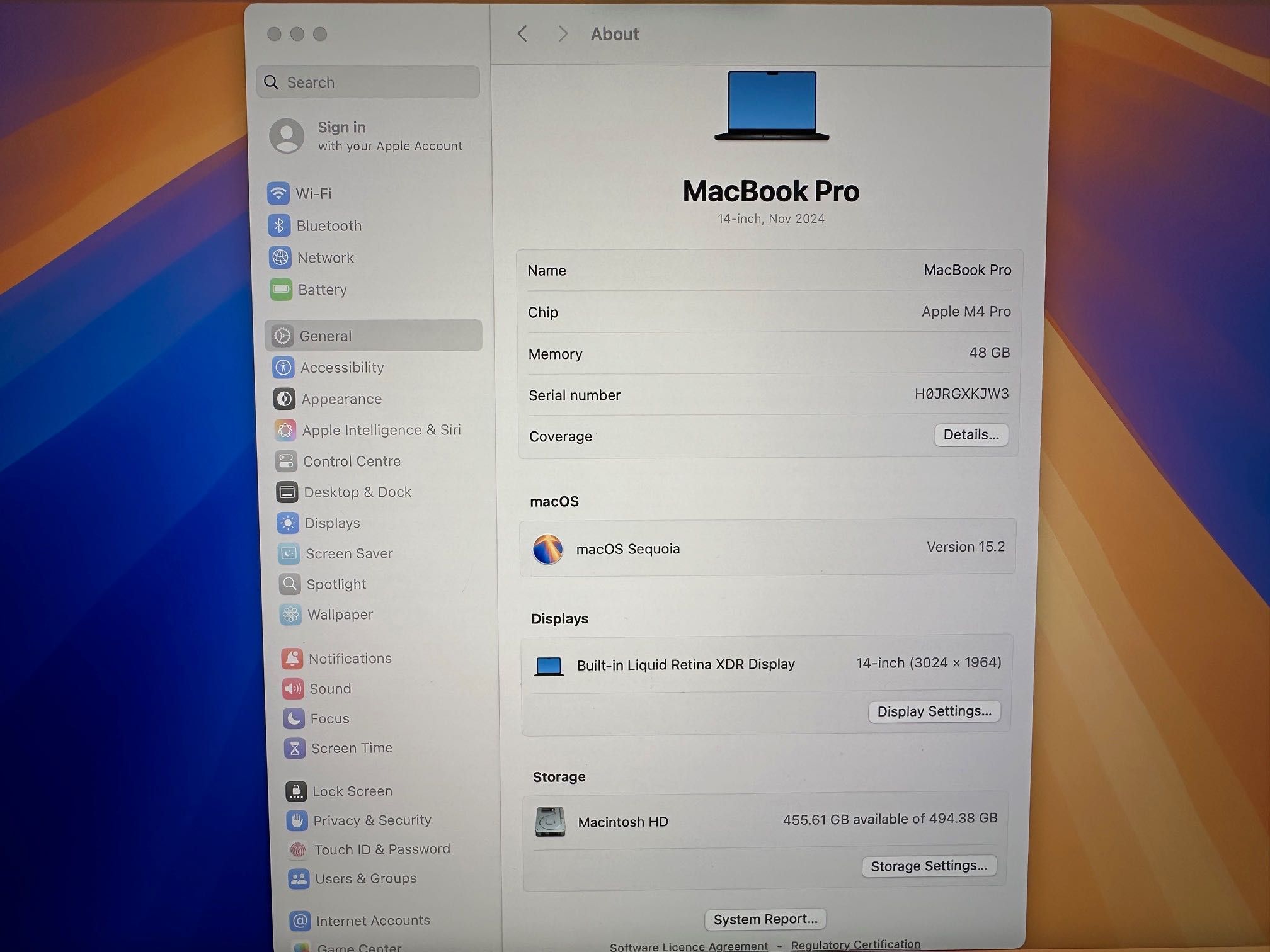 MacBook Pro 14" M4 PRO Chip 12-CPU/16-GPU/48RAM/512SSD В ГАРАНЦИЯ