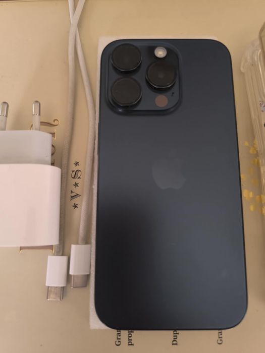 Vand /Schimb iPhone 15 Pro  Titanium Blue 128 Gb
