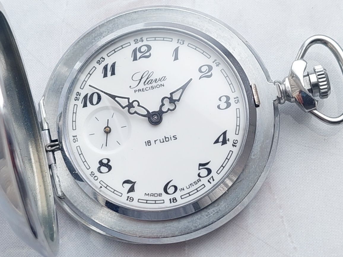 Ceas de buzunar Slava USSR functional, colectie