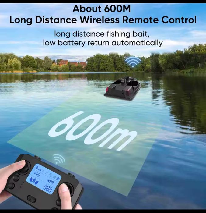 Лодка за захранка с 99 GPS позиции