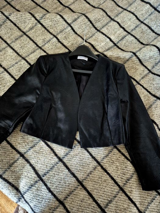 Кожено сако Motivi, палто Sinsay с вълна