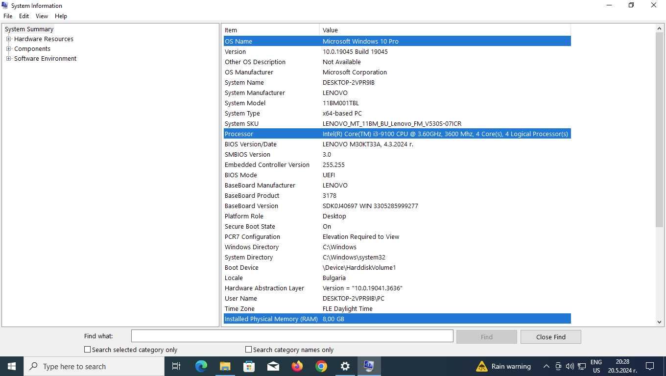 Lenovo V530s/ i3-9100/ 8GB RAM DDR4/ 256GB m2 SSD + 500GB HDD