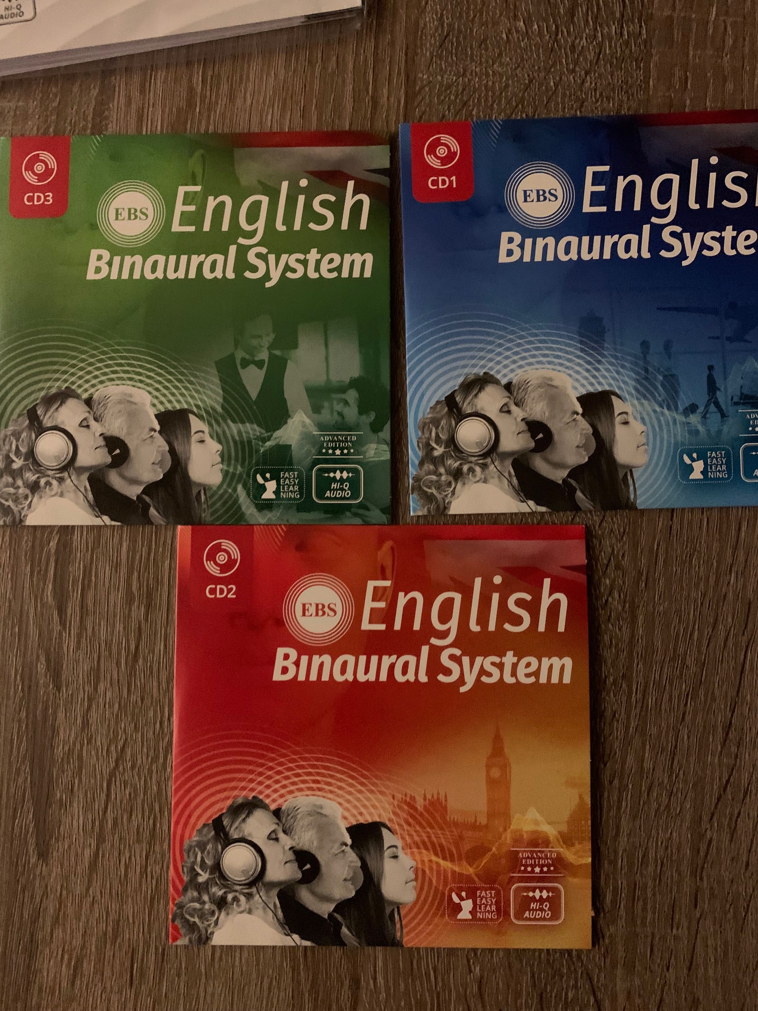 English Binaural System EBS 3 disks fast easy learning