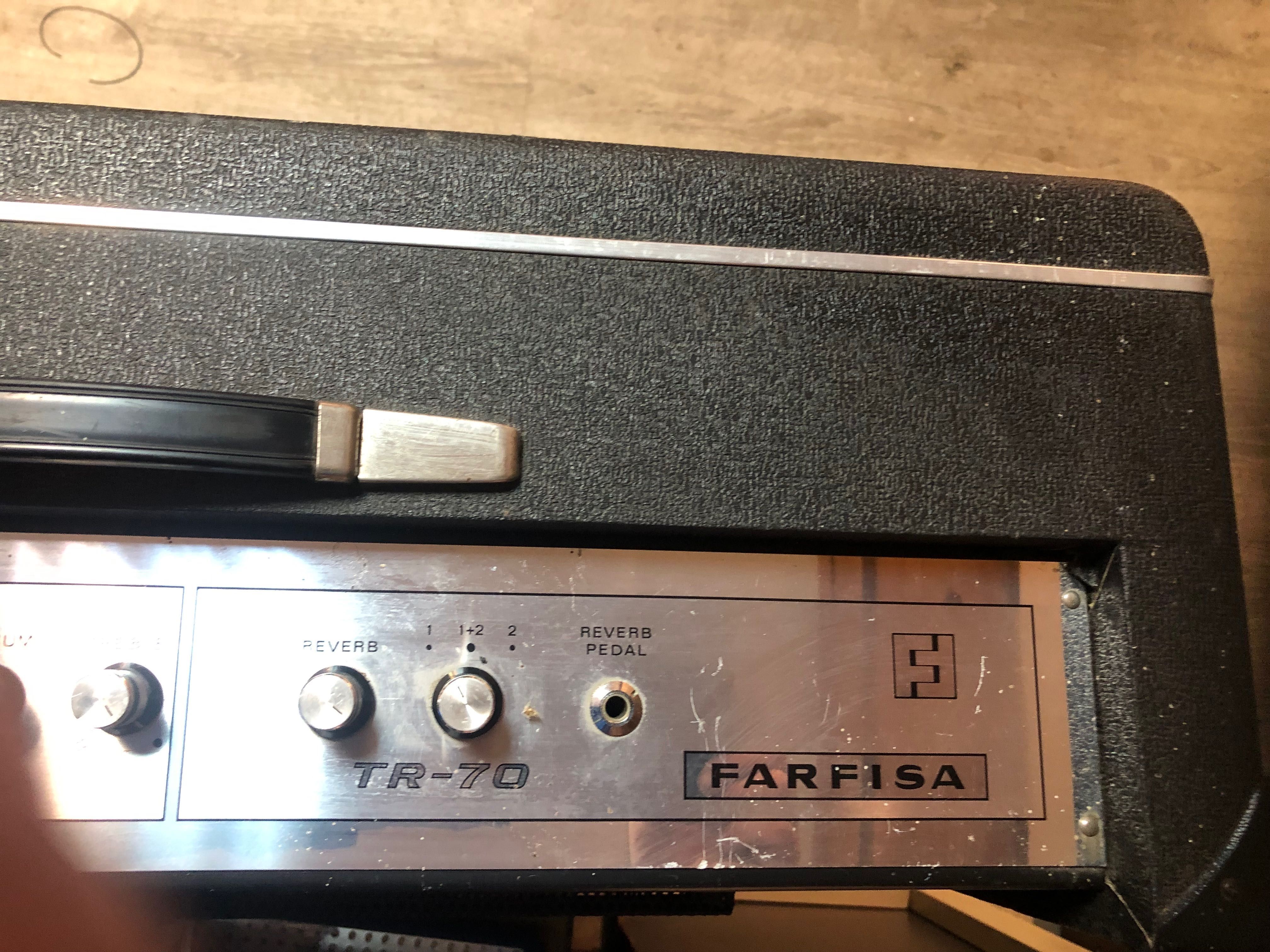 Vintige statie amplificator Farfisa GL 70