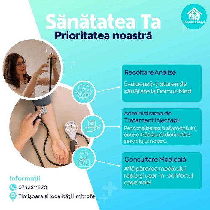 Asistenta medicala la domiciliu Timisoara