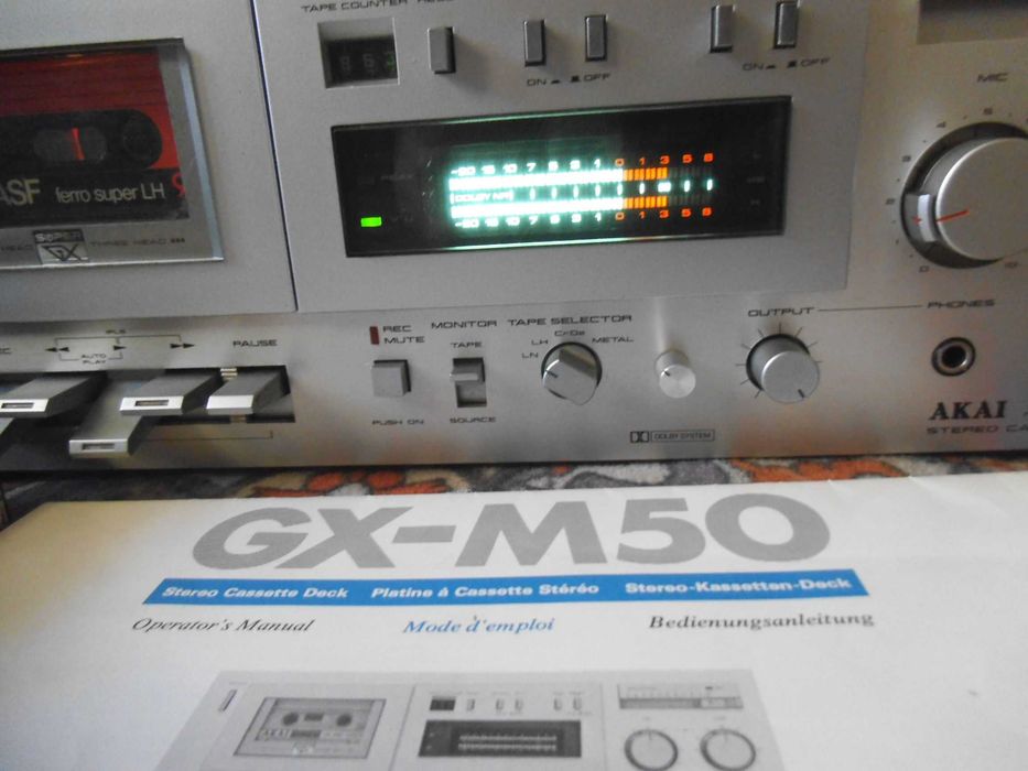 Deck AKAI GX-M50 3-Head Super GX Stereo Cassette Deck