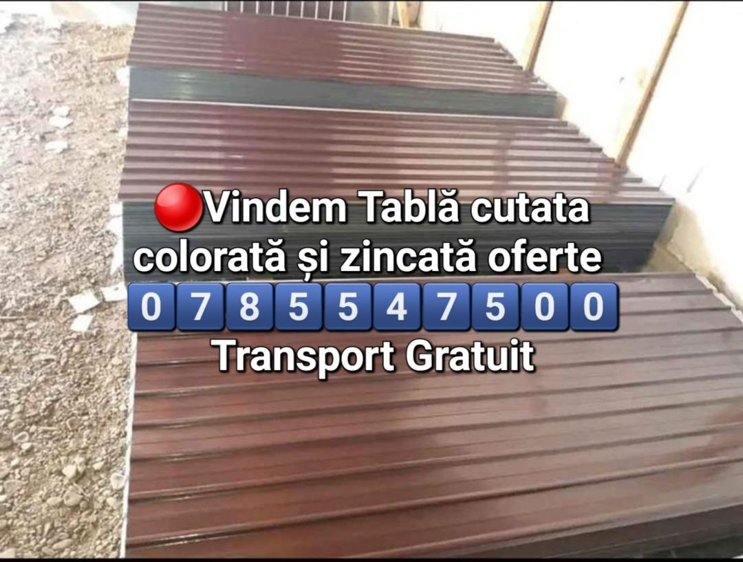 Tablă cutata colorată și zincată oferte