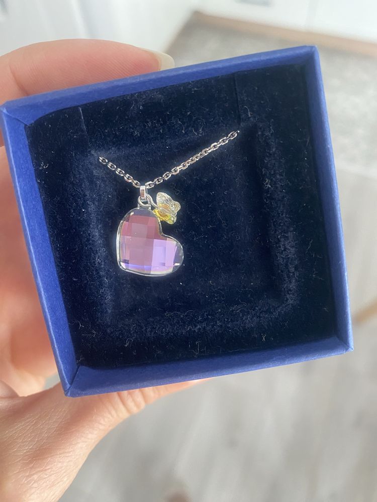 Сребърно колие Swarovski