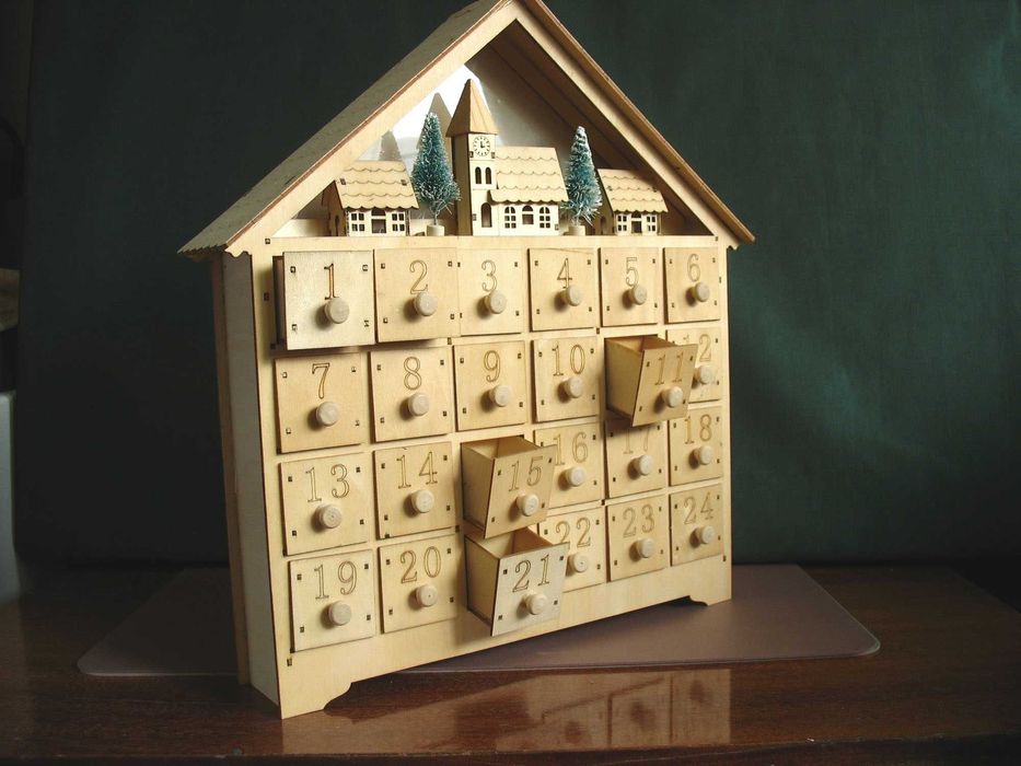 Dulap mic Decor-Advent Calendar din placaj