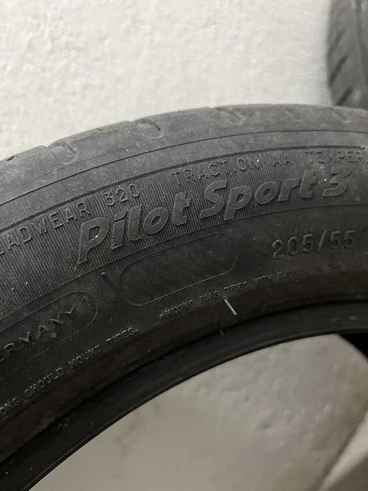 4 гуми Michelin Pilot3 205/55 r16 + 1 зимна