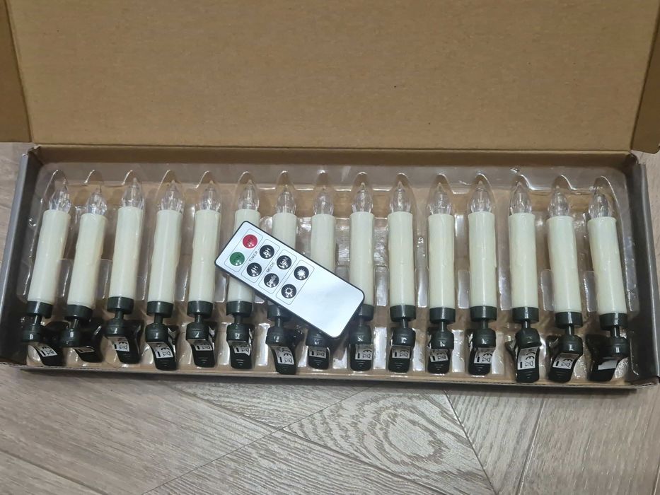 Коледни лампички - свещи