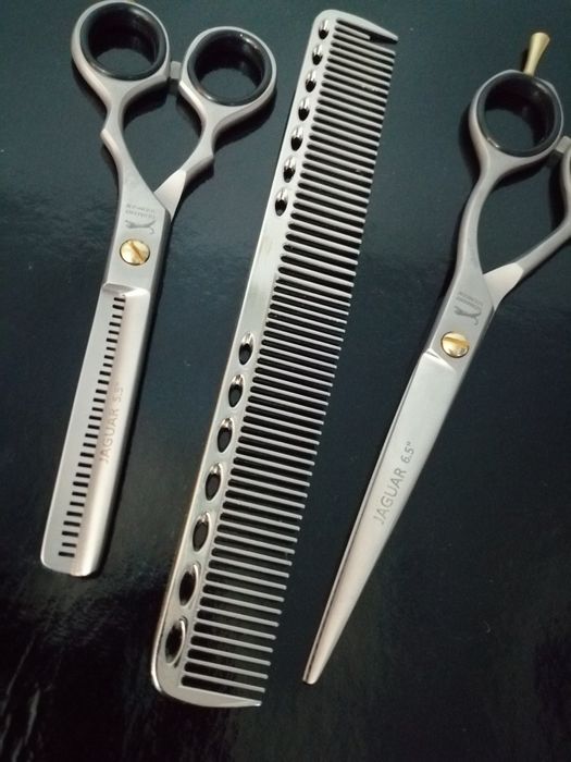 set foarfeci profesionale jaguar tuns filat pieptăn 6.5