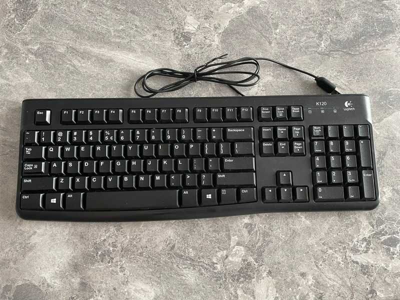 Tastatura Logitech K120 Business, USB, layout US Intl, Negru