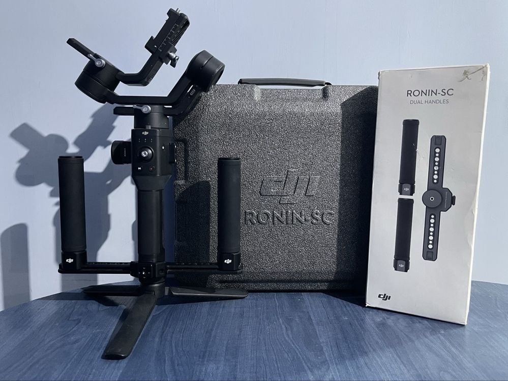 DJI Ronin SC + Focus Wheel + Dual Handles