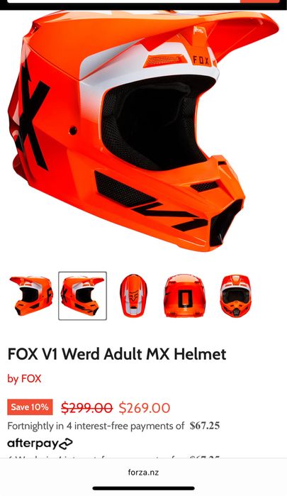 Casca full face FOX V1 + ochelari 100%