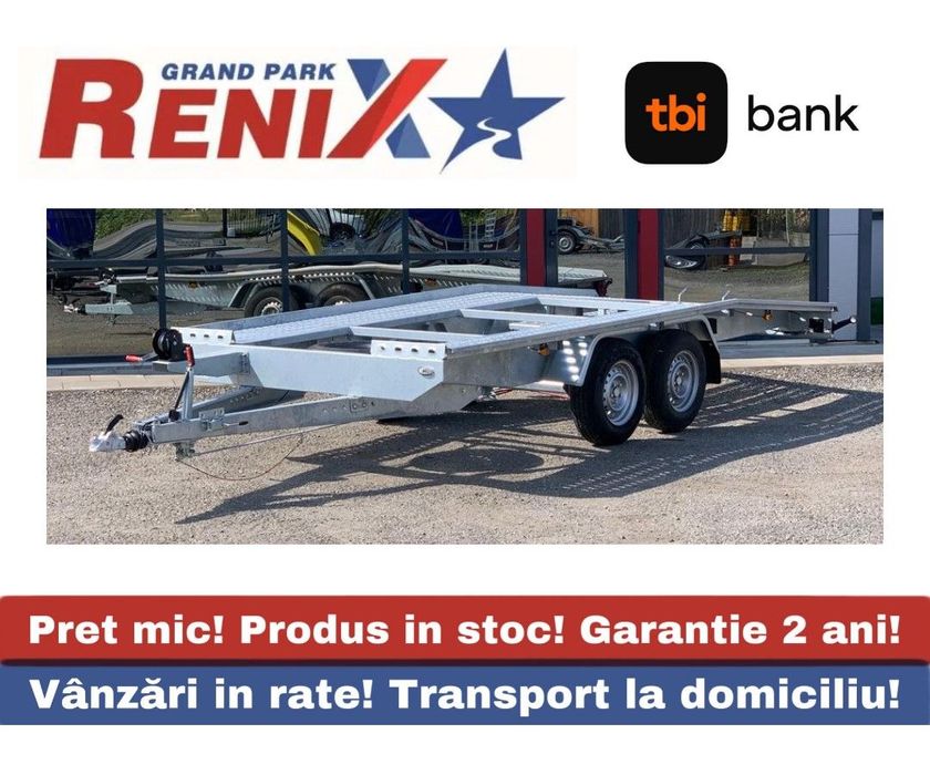 Niewiadow Jupiter 4.5m/2m 3500kg 2 axe Remorca/Platforma transport auto