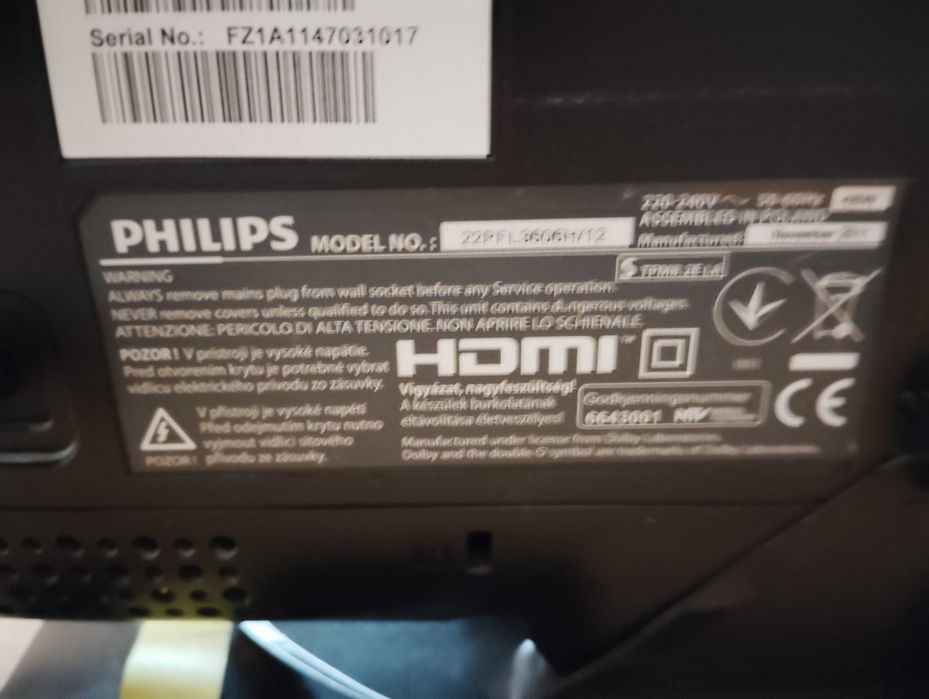 Телевизор Philips 22 DTV