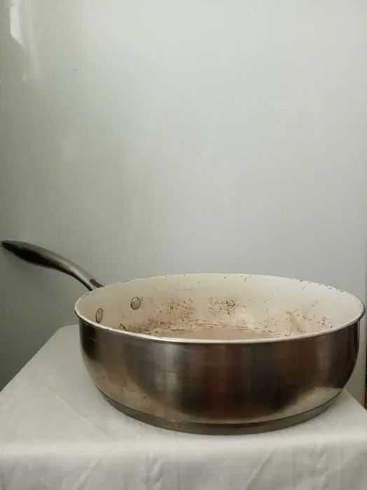 ОТДАМ ДАРОМ сковородку стальную, глубокую 7×26см, BEGHOFF, Германия бу