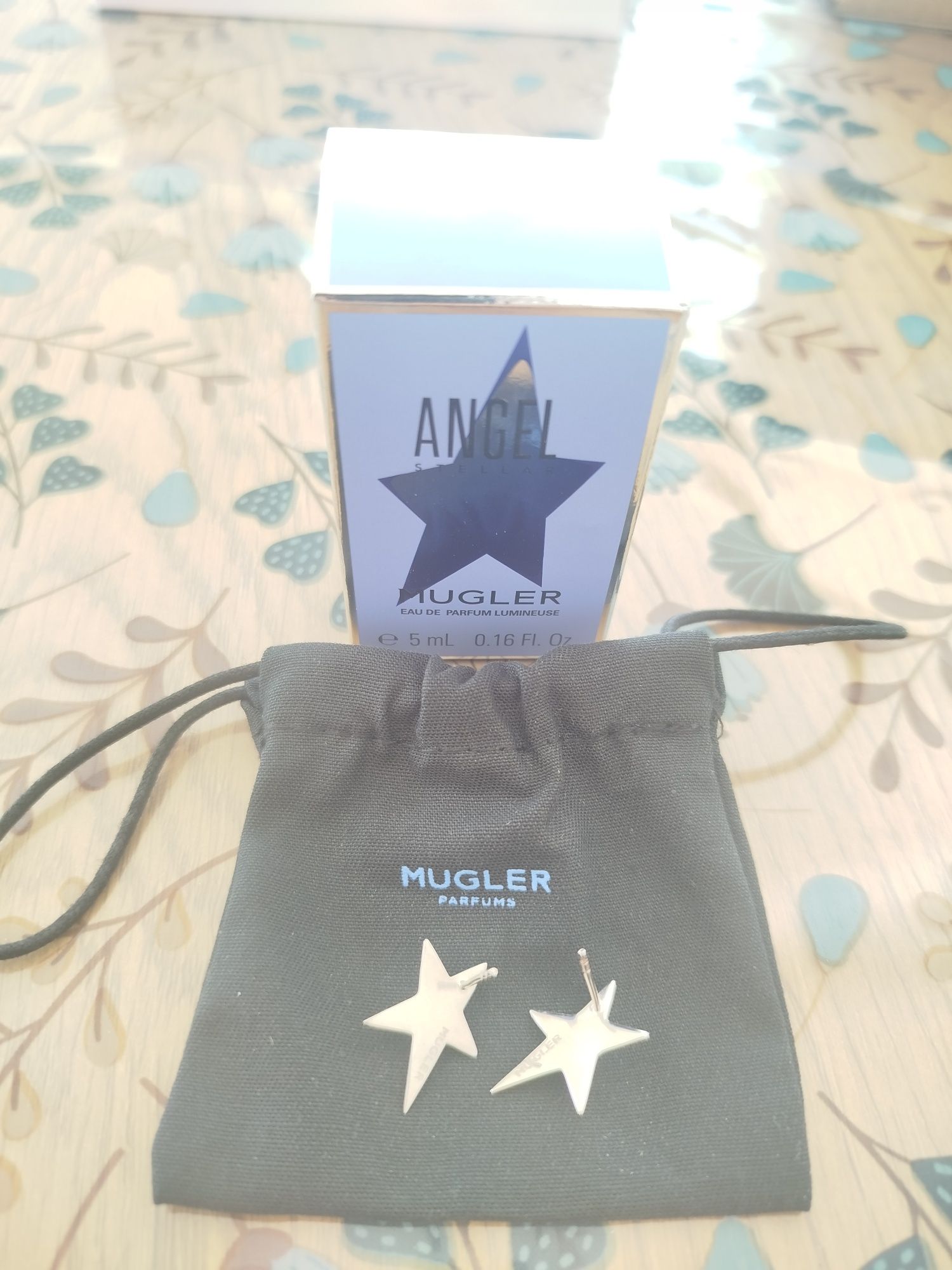 Mugler Anger Stellar 5ml оригинален парфюм и  обици